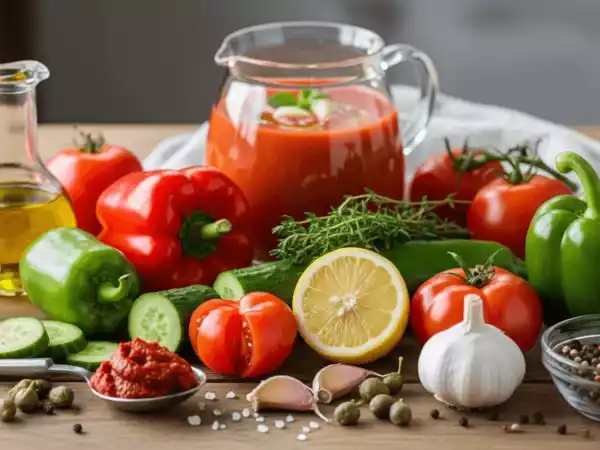 Gaspacho maison : la recette andalouse facile et onctueuse noté 4, 8/5 sur ptitchef