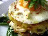 Recette Hamburgers de pommes au comté, oeuf à cheval