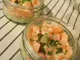 Recette Tartare de saumon frais sur son lit d'avocat