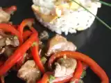 Recette Porc aux poivrons sauté aux cinq-épices.