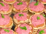 Recette Blinis au sarrasin, crème de thon à la betterave