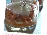 Recette Verrines de saumon mariné aux agrumes et sa chantilly au wasabi