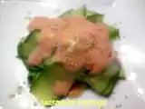 Recette Tagliatelles de courgettes /sauce parmesan tomate