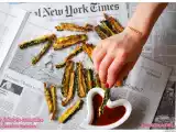 Recette Frites de courgettes light au four (amande-parmesan)