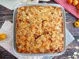 Recette Gâteau renversé aux mirabelles et amandes