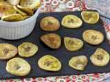 Recette Chips de banane plantain au four