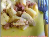Recette Asperges blanches au lard, sauce au yaourt & safran