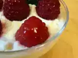 Recette Verrines de framboises au mascarpone et biscuits de martres