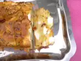 Recette Souvenirs de gourmandise d'été: cake féta-courgettes jaunes-tomates séchées...