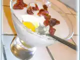 Recette Mousse de banane sur coulis de mangue