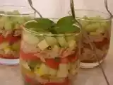 Recette Tartare de tomates, concombre et thon
