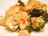 Recette Casserole de riz au poulet et brocoli