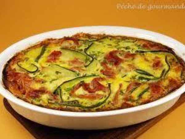 Recette Clafoutis de courgettes au jambon