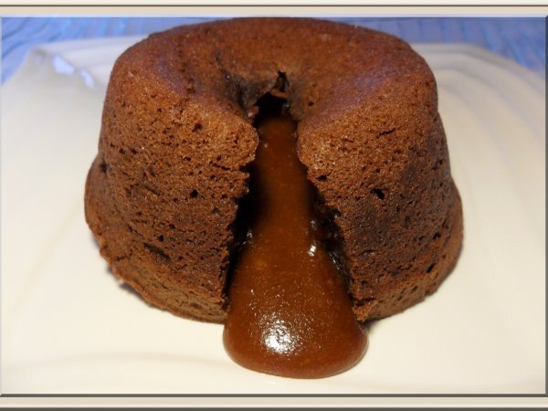 Recette Fondant au chocolat et son coeur coulant de spéculoos.