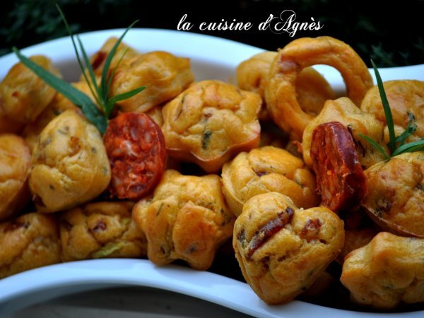 Recette Mini cakes crevettes chorizo