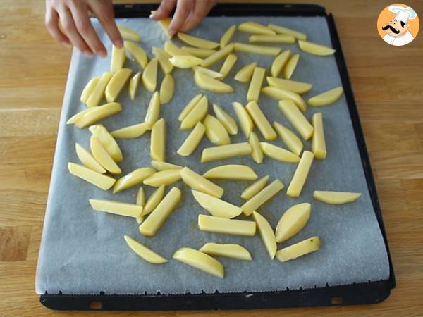 Frites au four croustillantes - Préparation etape 3