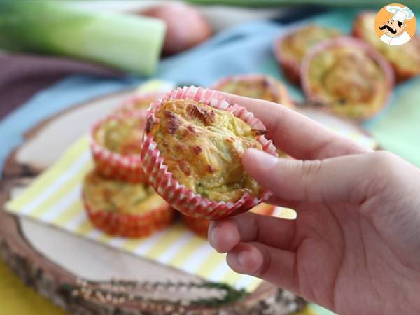 Muffins à la fondue de poireaux - Préparation etape 6
