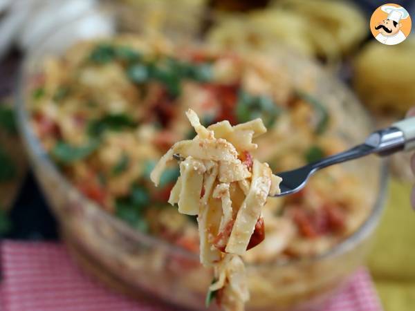 Tagliatelle feta tomates cerises - baked feta pasta - Préparation etape 8