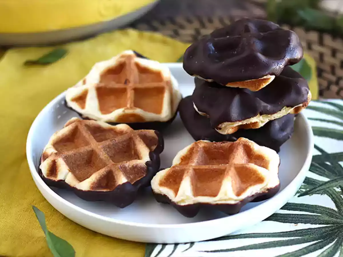 Mini gaufres au chocolat